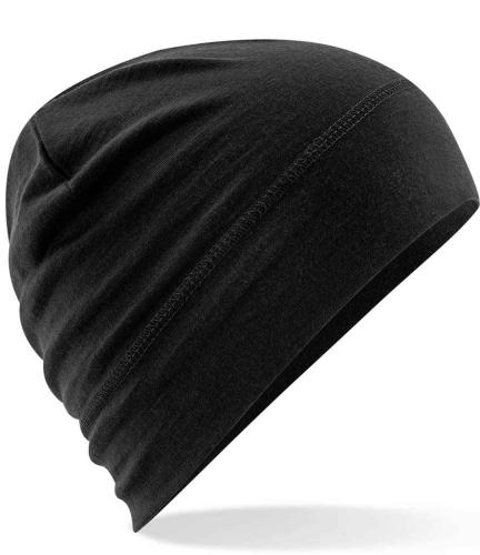 Beechfield Merino Beanie - BLK - ONE